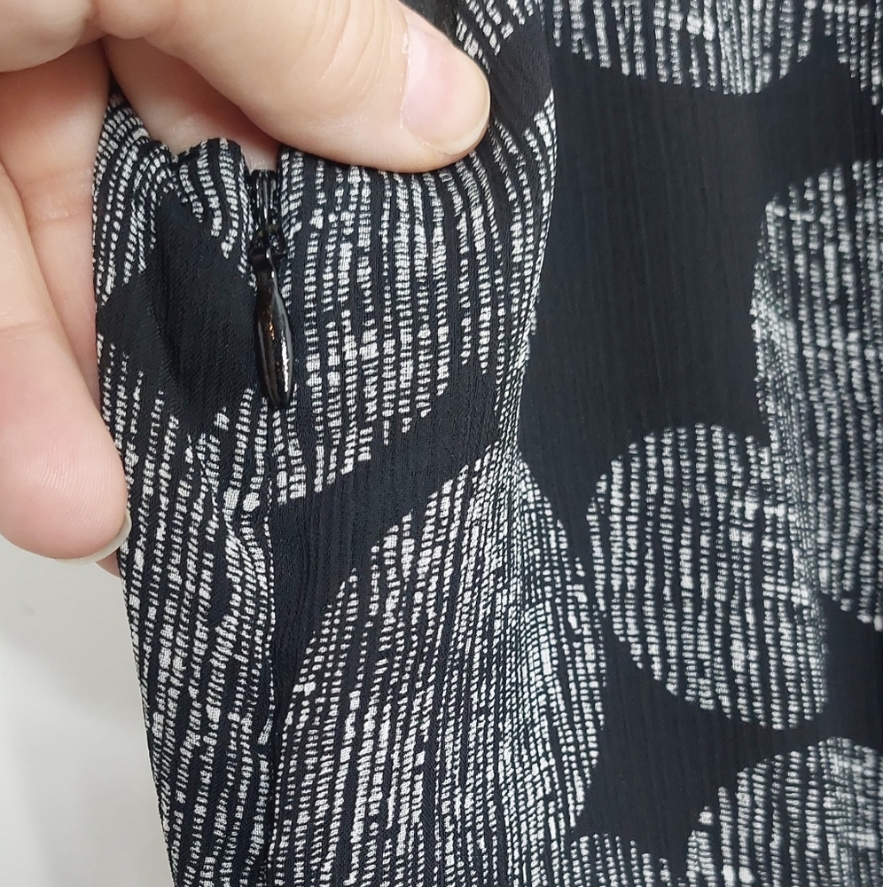Croft & Barrow Women's Size 6 Dress Sleeveless Black Gray - Picture 5 of 11